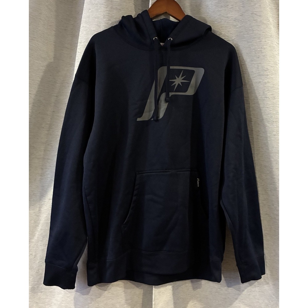 Polaris Logo‎ Pullover Hoodie Blue Size XL Retro